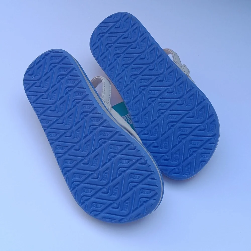 NWT Reef Little Ahi Sandals  Slingback Flip Flops Thongs